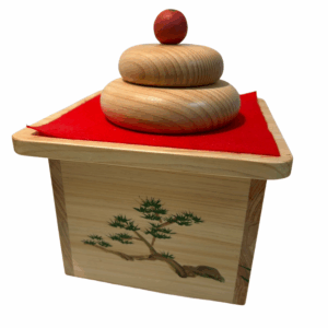桧の福餅と季節の収納箱